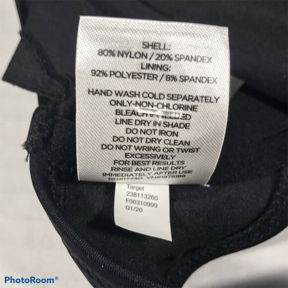Shade And Shore Womens Size 32B Swim Top Adjustable Straps Black New Without Tag - Picture 4 of 10